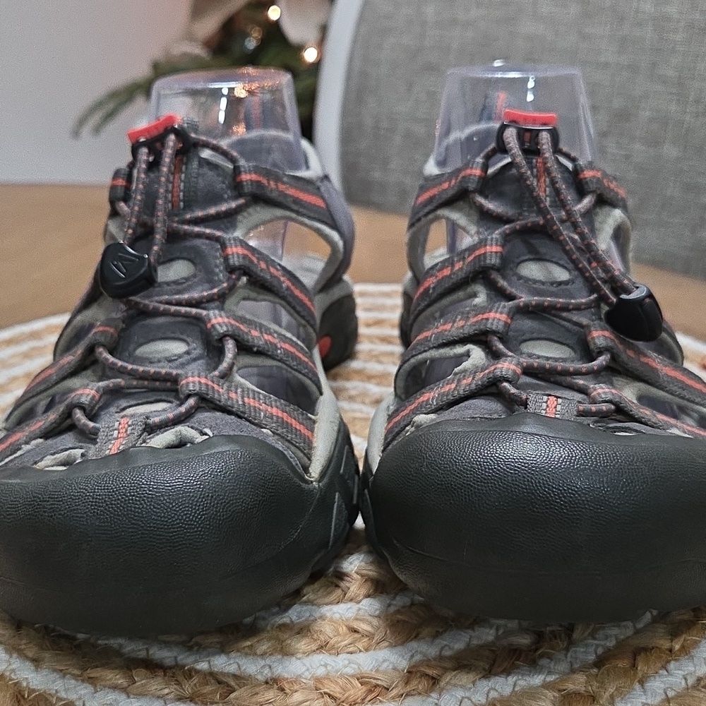 Keen Womans Newport H2 Sandals Grey/ Coral Size 8.5 - Picture 4 of 11